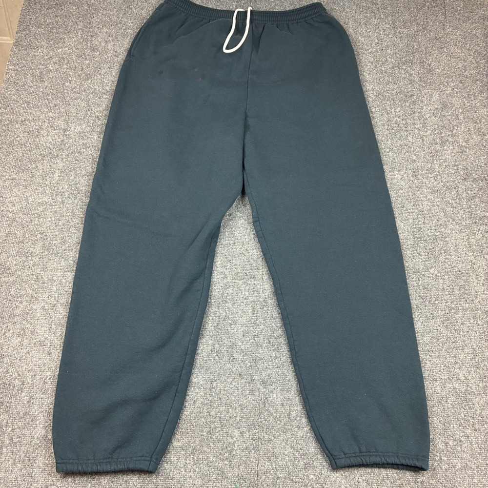 Hanes EcoSmart Sweatpant Mens Size XL Green Fleece Joggers‎ Drawstring Pockets
